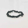 Black Stone Beaded Bracelet Adjustable Stretch Design
