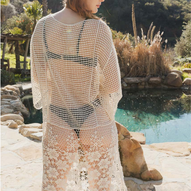 Happy Summer Kimono - Trendy Crochet Kimono for Effortless Summer Style