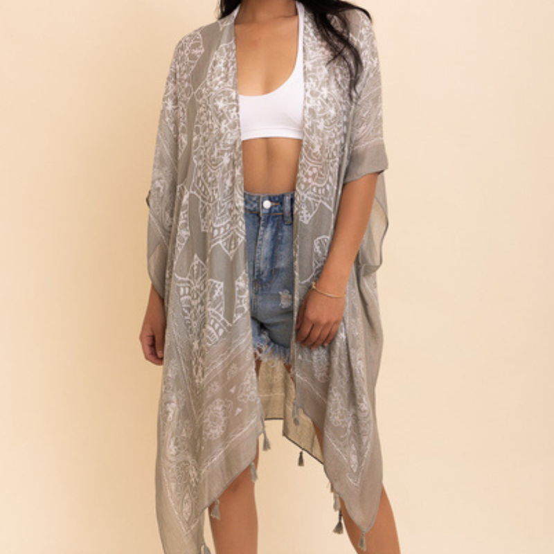 Mandala Tassel Kimono