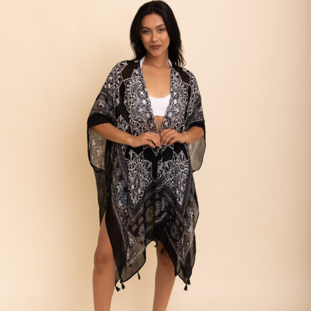 Mandala Tassel Kimono