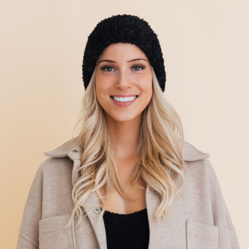Fuzzy Chenille Beanie