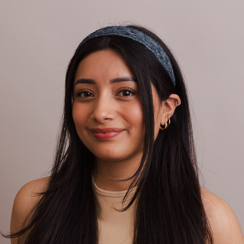 Bandeaux en cuir végétalien.