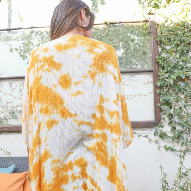 Vibrant Tie-Dye Kimono