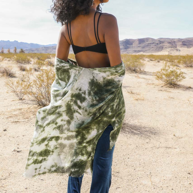 Vibrant Tie-Dye Kimono