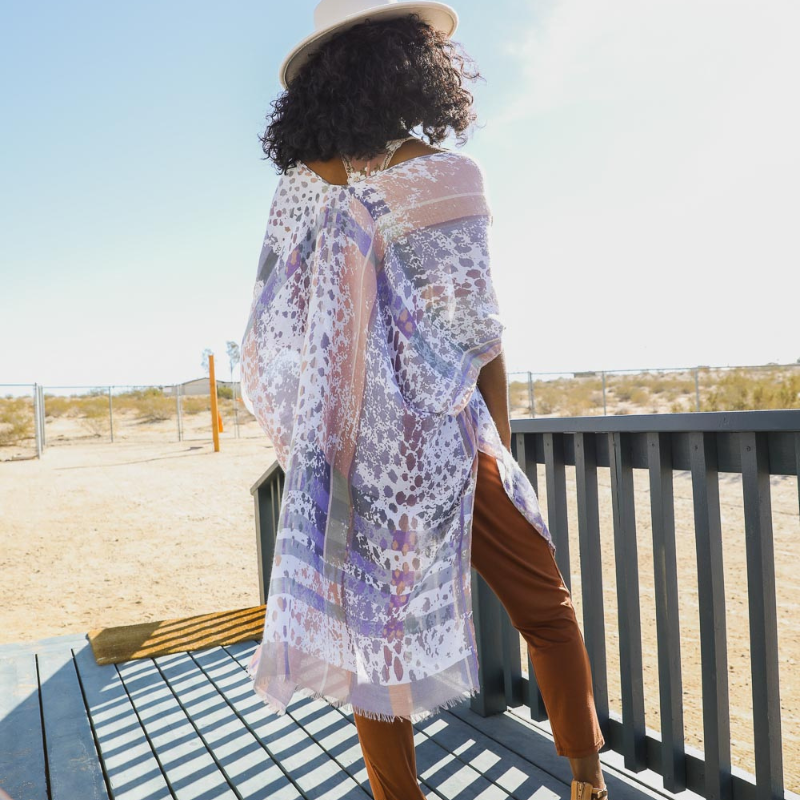Splatter Print Kimono