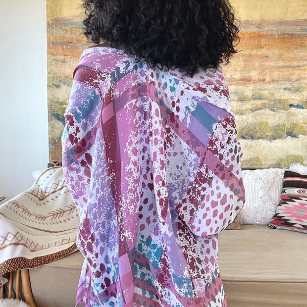 Splatter Print Kimono
