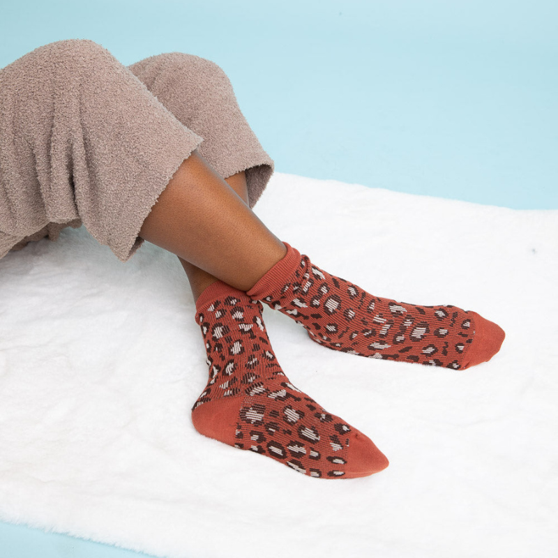 Leopard Knit Socks