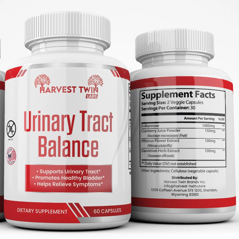 Harvest Twin Labs Urinary Tract Balance Dietary Supplement – 60 Capsules