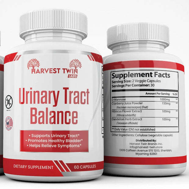 Harvest Twin Labs Urinary Tract Balance Dietary Supplement – 60 Capsules