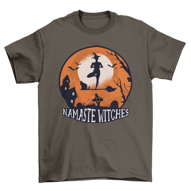 spooky yoga shirt