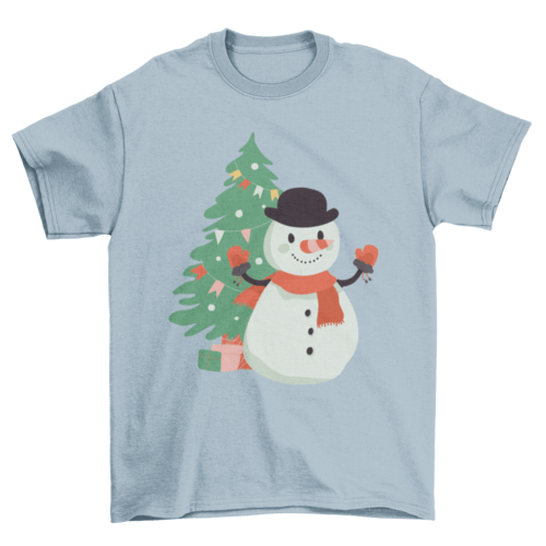 Snowman Christmas Tree Shirt