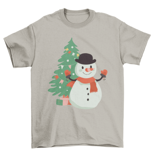 Snowman Christmas Tree Shirt