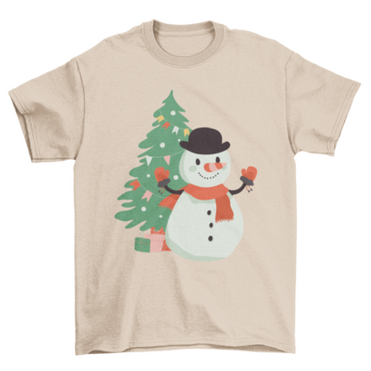 Snowman Christmas Tree Shirt
