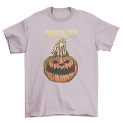 Pumpkin deadlift halloween t-shirt