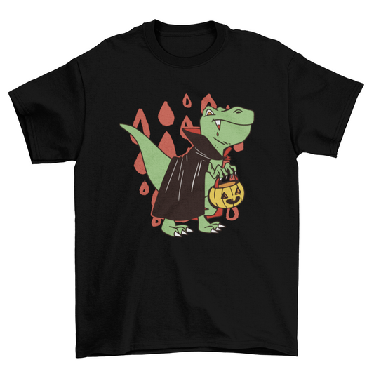 T-Rex Vampire Halloween Shirt