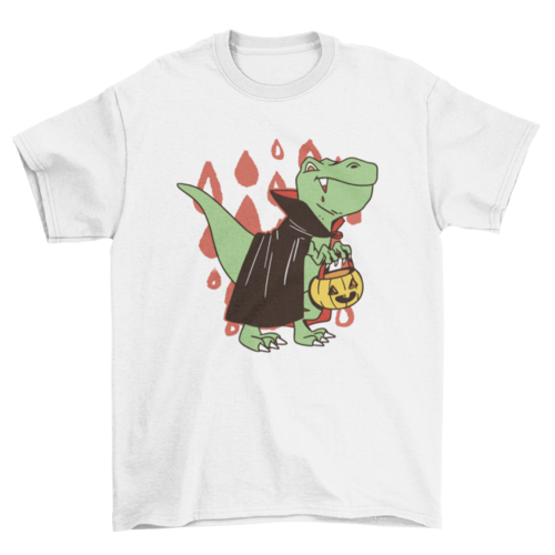 T-Rex Vampire Halloween Shirt