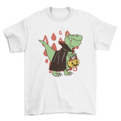 T-Rex Vampire Halloween Shirt