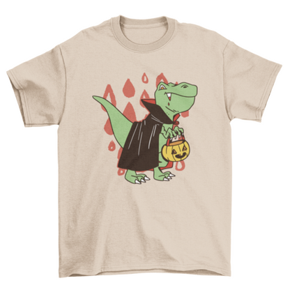T-Rex Vampire Halloween Shirt