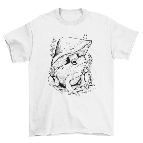 Frog and Mushroom Art Shirt