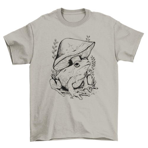 Frog and Mushroom Art Shirt