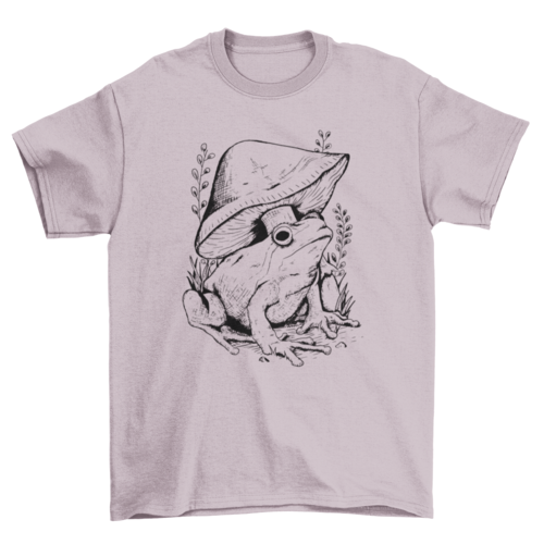 Frog and Mushroom Art Shirt