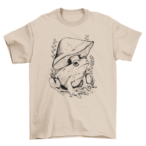 Frog and Mushroom Art Shirt