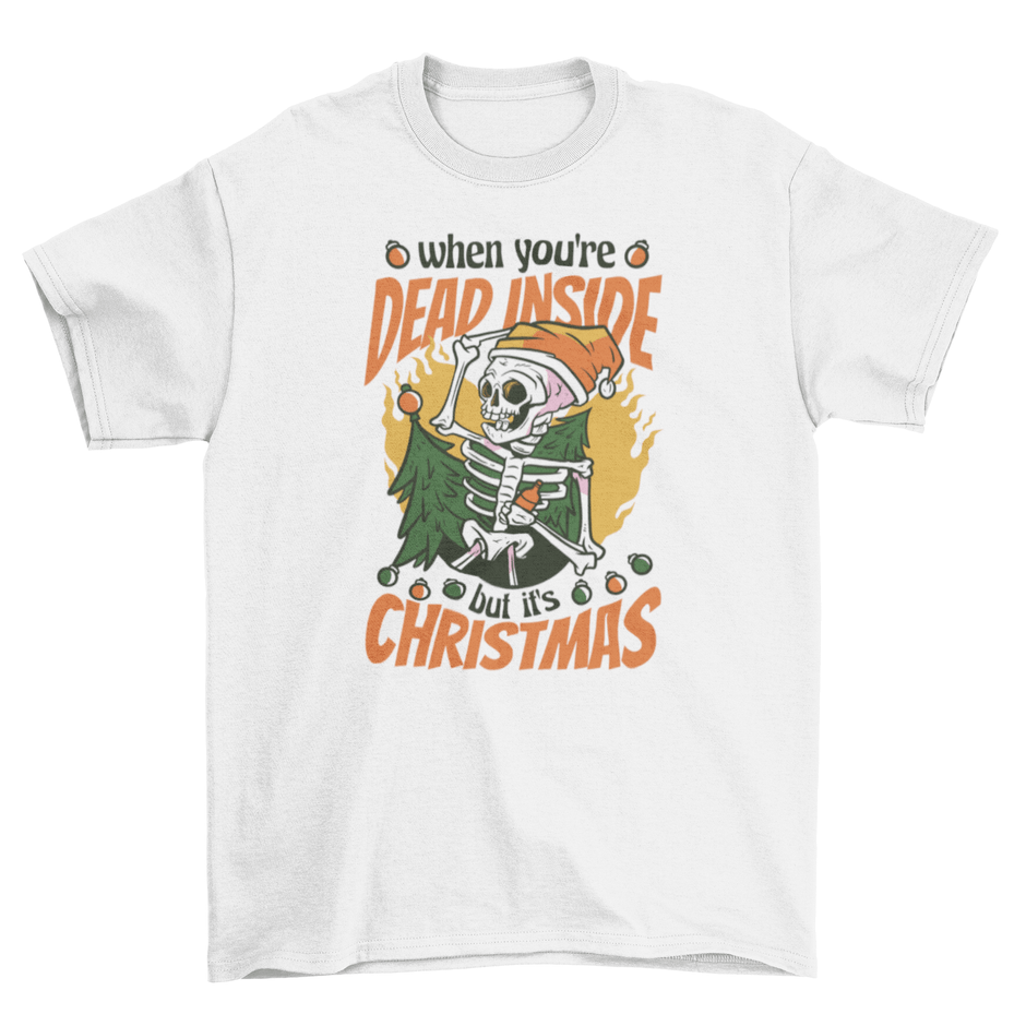 Skeleton Christmas Funny Shirt