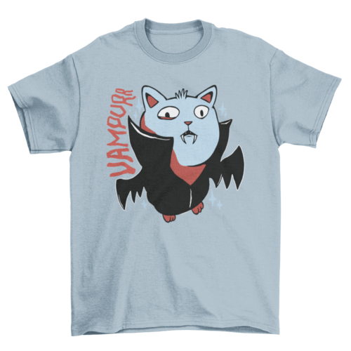 Vampire Cat Halloween Tee