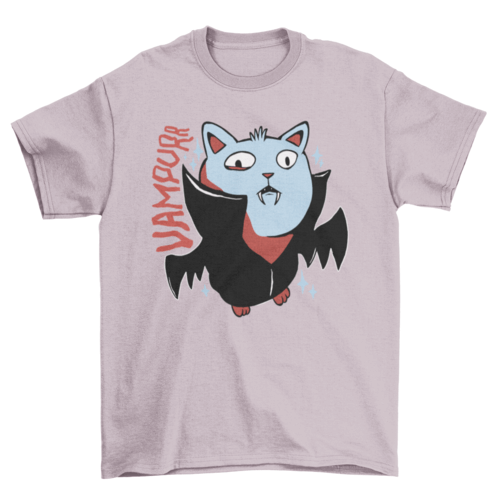 Vampire Cat Halloween Tee
