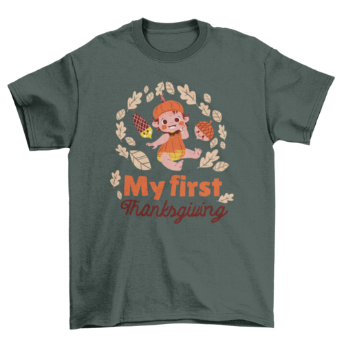 Baby's First Thanksgiving T-Shirt