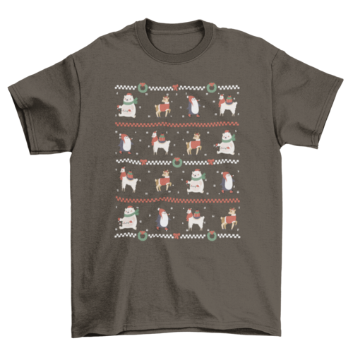 Christmas Sweater Pattern T-Shirt