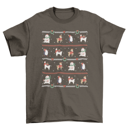 Christmas Sweater Pattern T-Shirt