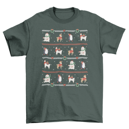 Christmas Sweater Pattern T-Shirt