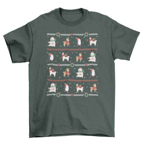 Christmas Sweater Pattern T-Shirt