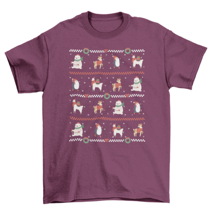 Christmas Sweater Pattern T-Shirt