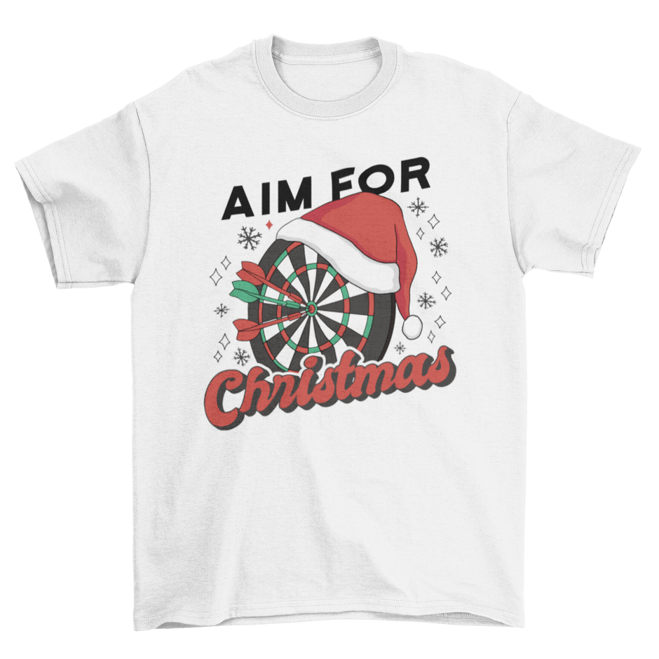 Christmas dartboard holiday t-shirt