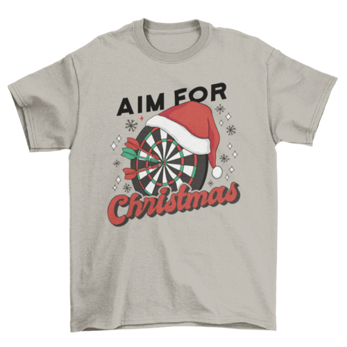 Christmas dartboard holiday t-shirt