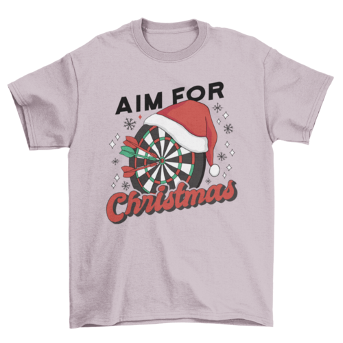 Christmas dartboard holiday t-shirt