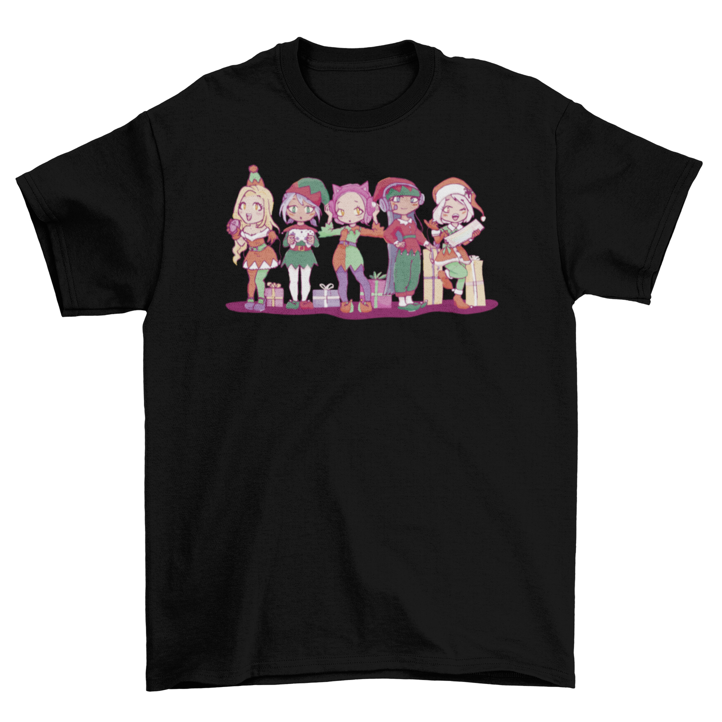 Anime Elves Christmas T-Shirt