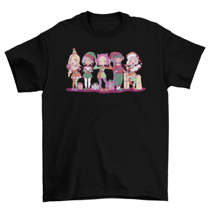 Anime Elves Christmas T-Shirt