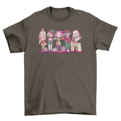 Anime Elves Christmas T-Shirt