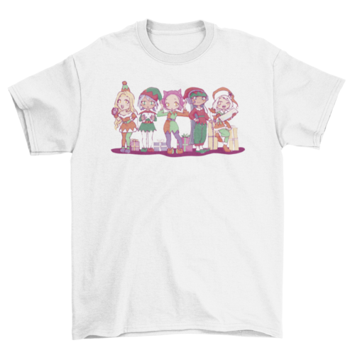 Anime Elves Christmas T-Shirt