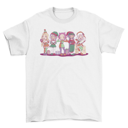 Anime Elves Christmas T-Shirt