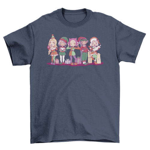 Anime Elves Christmas T-Shirt