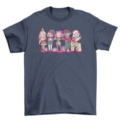 Anime Elves Christmas T-Shirt