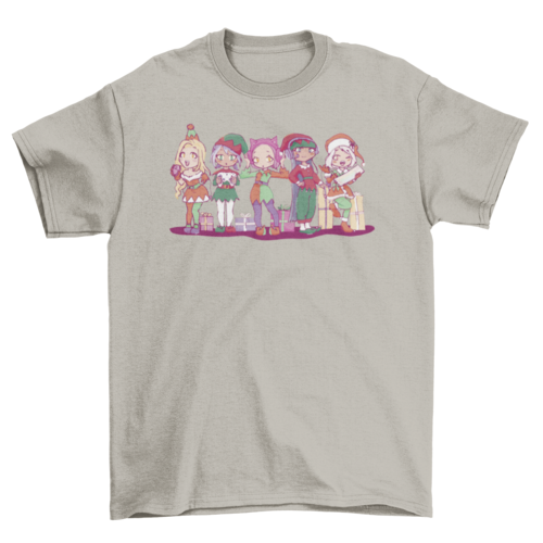 Anime Elves Christmas T-Shirt