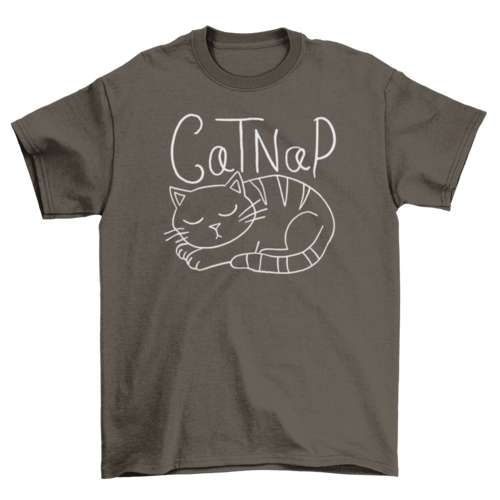 Cat Taking a Nap T-Shirt