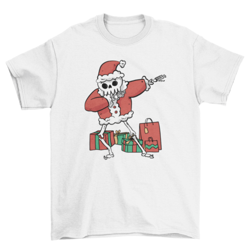 Santa Skeleton Dab Shirt