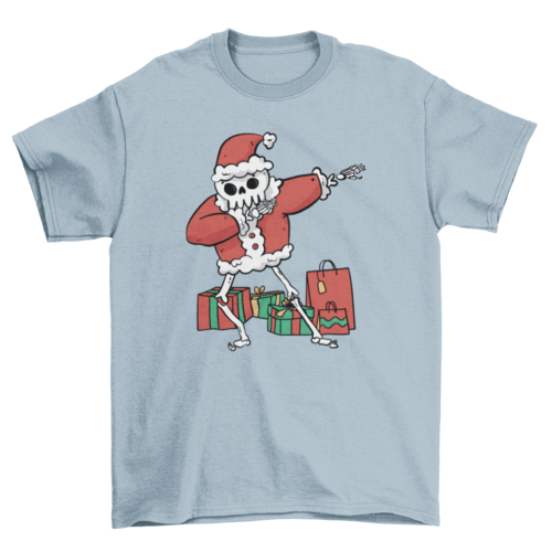 Santa Skeleton Dab Shirt
