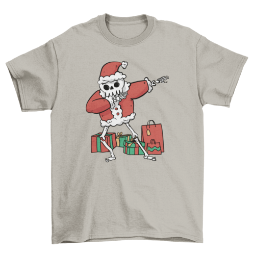 Santa Skeleton Dab Shirt